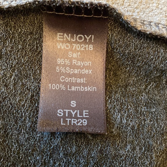 Michael stars, leather, gray, Moto jacket, size small. - Picture 6 of 6